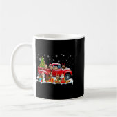 Maine Coon Cat Red Truck Christmas Tree Santa Ugly Koffiemok (Links)