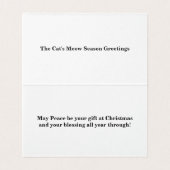 Maine Coon Cat Santa & Gifts Kerstmis Achter Kaart (Binnenkant ongevouwen)