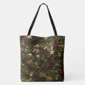 Maine Coon Cat Santa & Gifts Kerstmis Achter Tote Bag (Achterkant)