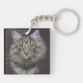 Maine Coon Cat Sleutelhanger (Achterkant)