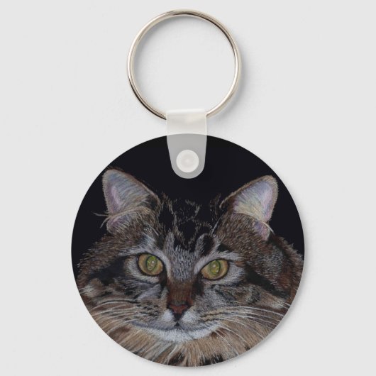 Maine Coon Cat Sleutelhanger (Voorkant)