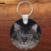 Maine Coon Cat Sleutelhanger (Voorkant)