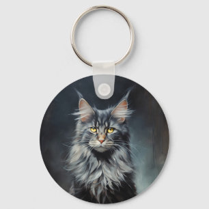Maine Coon cat Sleutelhanger