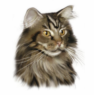 Maine Coon Cat Staand Fotobeeldje