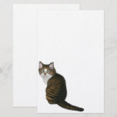 Maine Coon Cat Stationery Briefpapier (Voorkant / Achterkant)