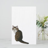 Maine Coon Cat Stationery Briefpapier (Staand voorkant)