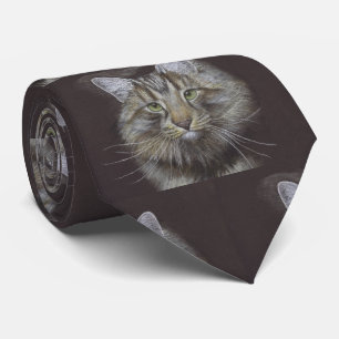 Maine Coon Cat Stropdas