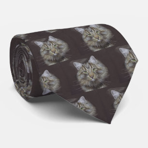 Maine Coon Cat Stropdas
