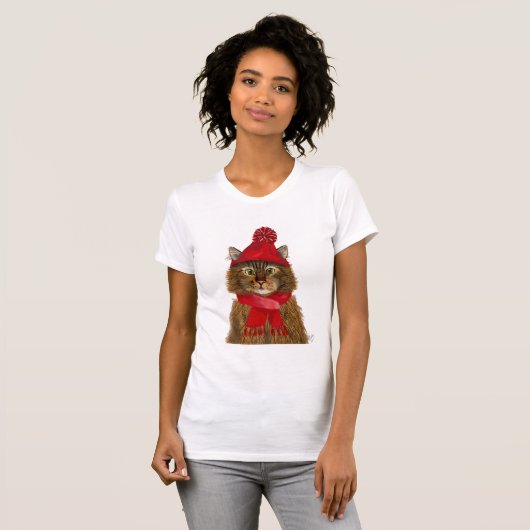 Maine Coon Cat T-shirt (Voorkant volledig)