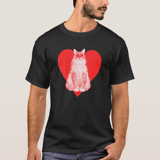 Maine Coon Cat T-shirt (Voorkant)