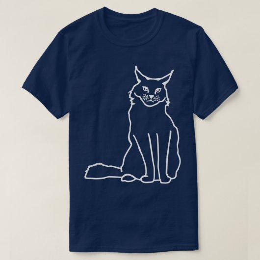 Maine coon cat t-shirt (Design voorkant)