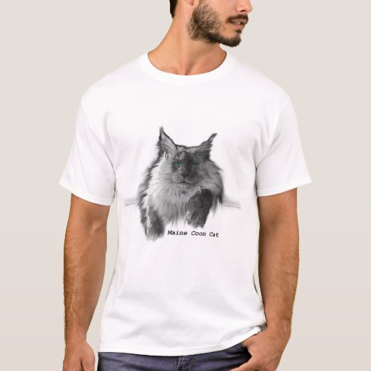 Maine Coon Cat T-shirt (Voorkant)