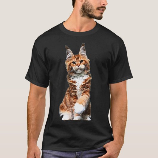 Maine Coon Cat   T-shirt (Voorkant)