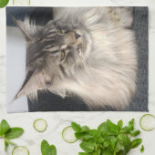 Maine Coon Cat Tea Towel Theedoek (Gevouwen)