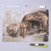 Maine Coon Cat Tissuepapier (Craft)