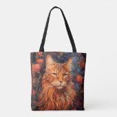 Maine Coon cat Tote Bag (Achterkant)