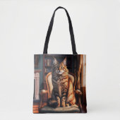 Maine Coon Cat Tote Bag (Voorkant)