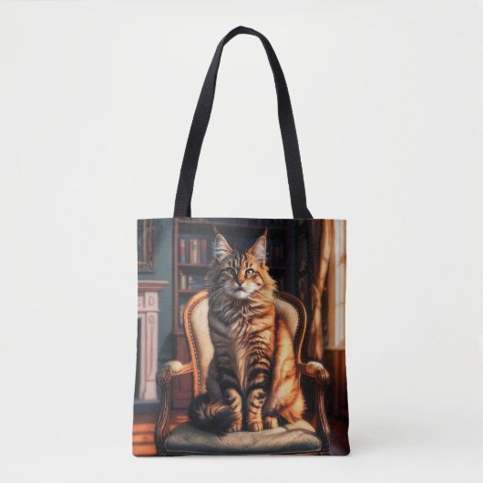 Maine Coon Cat Tote Bag (Voorkant)