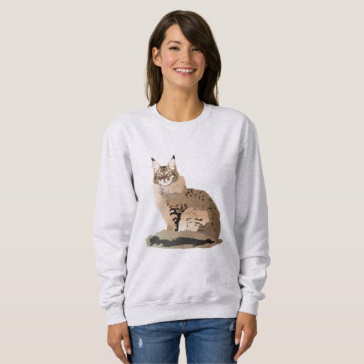 Maine Coon Cat Trui (Voorkant volledig)