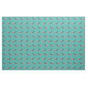 maine coon cat turquoise stof (Fat Quarter)