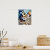 Maine Coon Cat wall Poster Print (Keuken)