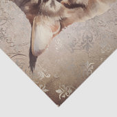 Maine Coon Cat Waterverf Tissuepapier (Detail)