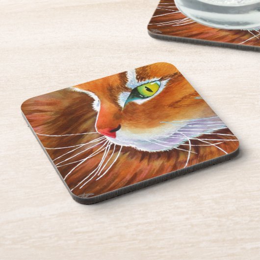 Maine Coon Cat Whiskers Onderzetter (Linkerzijde)