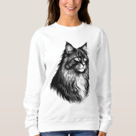 Maine Coon Cat Women's Sweatshirt