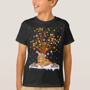 Maine Coon Cat Xmas lichtmaine Coon Chri T-shirt