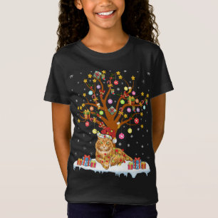 Maine Coon Cat Xmas lichtmaine Coon Chri T-shirt