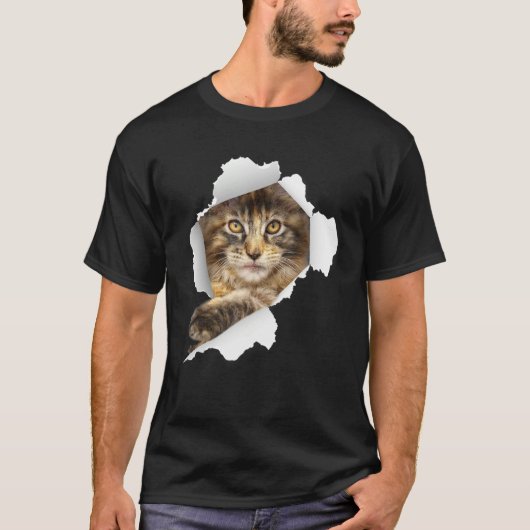Maine Coon Cats Kitten  Cute Cat  Cat T-shirt (Voorkant)