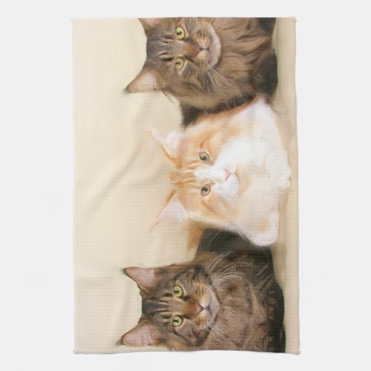 Maine Coon Cats Theedoek (Verticaal)