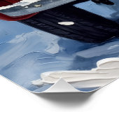 Maine Coon Christmas Red Truck Holiday Perfect Poster (Hoek)