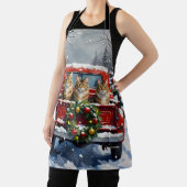 Maine Coon Christmas Red Truck Holiday Schort (Insitu)