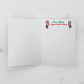 Maine Coon Christmas Stocking Feestdagen Kaart (Binnen)