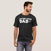 Maine Coon Dad Funny Maine Coon Cat Dad's D T-shirt (Voorkant volledig)