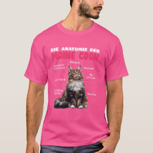 Maine Coon Eigenaar ANATOMIE VAN EEN MAINE COON Ca T-shirt