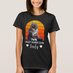 Maine Coon Eigenaar CRAZY MAINE COON LADY Cat Momm T-shirt