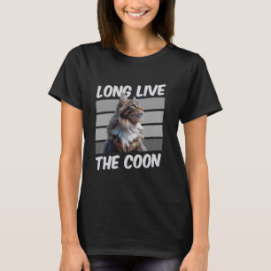Maine Coon Eigenaar LANG LEVE DE COON Grappige Vin T-shirt