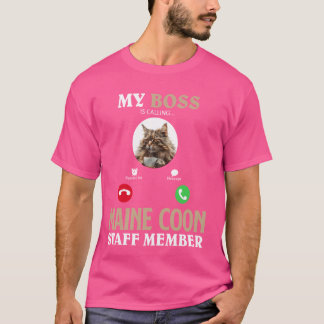 Maine Coon eigenaar MIJN BAAS MAINE COON STAF LID T-shirt