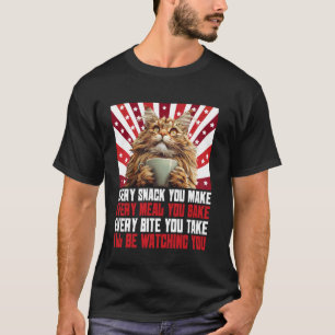 Maine Coon ELKE SNACK DIE JE MAKT ELKE MAALTIJD Gr T-shirt