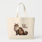 Maine Coon Empire Cat Mom Canvas tas I (Voorkant)