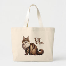Maine Coon Empire Cat Mom Canvas tas I