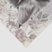 Maine Coon Floral Cat Kitten Tissuepapier (Detail)