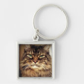Maine Coon Foto / Crabby Cat Sleutelhanger (Voorkant)
