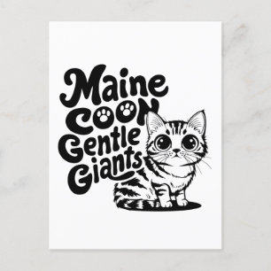 Maine Coon Gentle Giants Cat Briefkaart