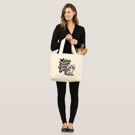 Maine Coon Gentle Giants Cat Grote Tote Bag (Voorkant (model))