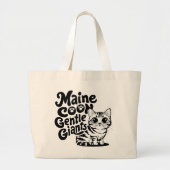 Maine Coon Gentle Giants Cat Grote Tote Bag (Voorkant)