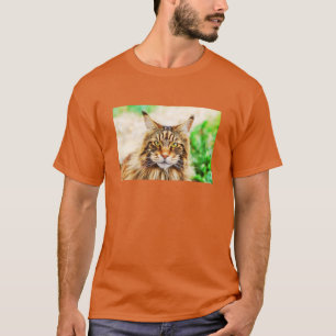 Maine Coon Gezicht Grafisch T-shirt