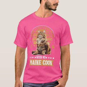 Maine Coon Ik kan geen plannen hebben met mijn Mai T-shirt